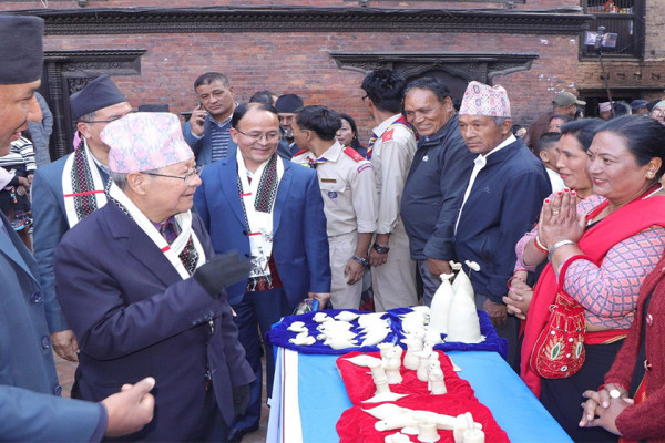 भक्तपुरमा नेवारी परिकार ‘योमरी’ महाेत्सव